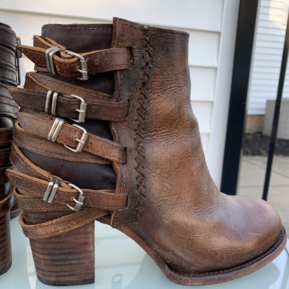 Freebird Hermosa Distressed Leather Booties